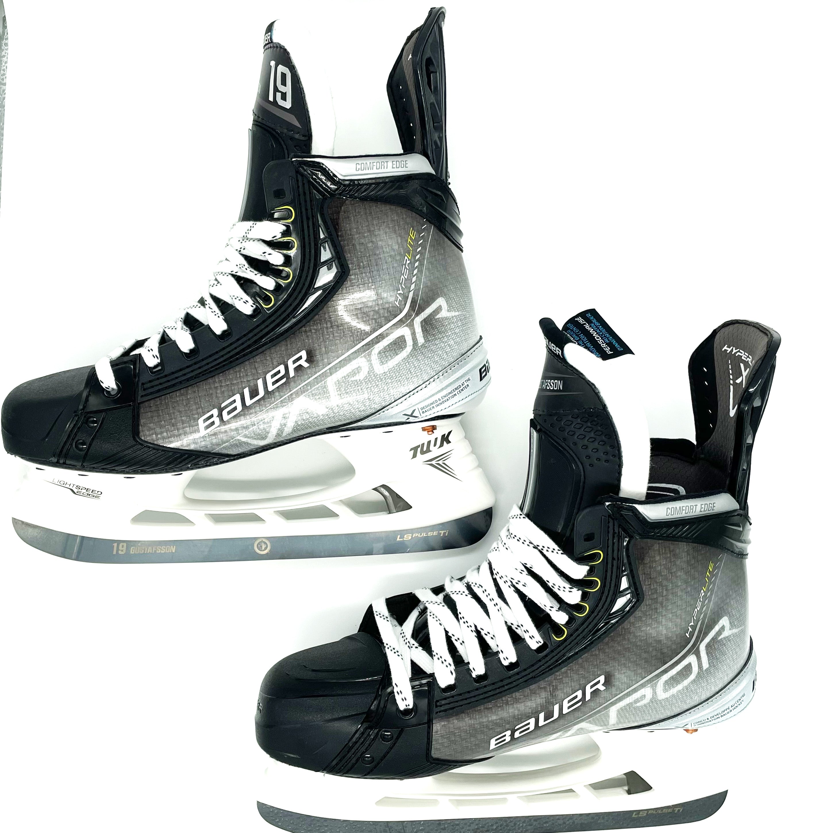 Bauer Vapor Hyperlite – Patins de hockey Pro Stock neufs – Taille 10,5/10 – David Gustafsson
